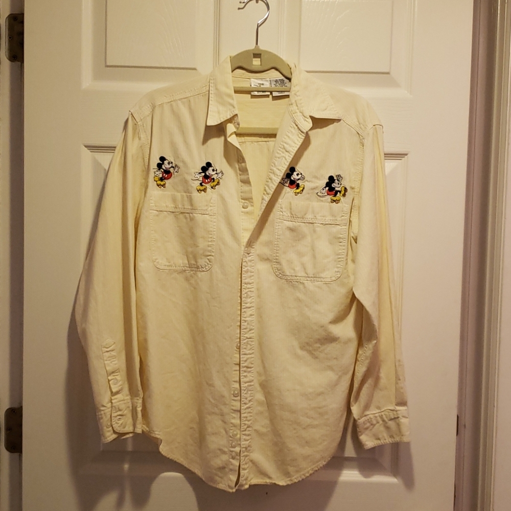 Disney Store button shirt unisex size S